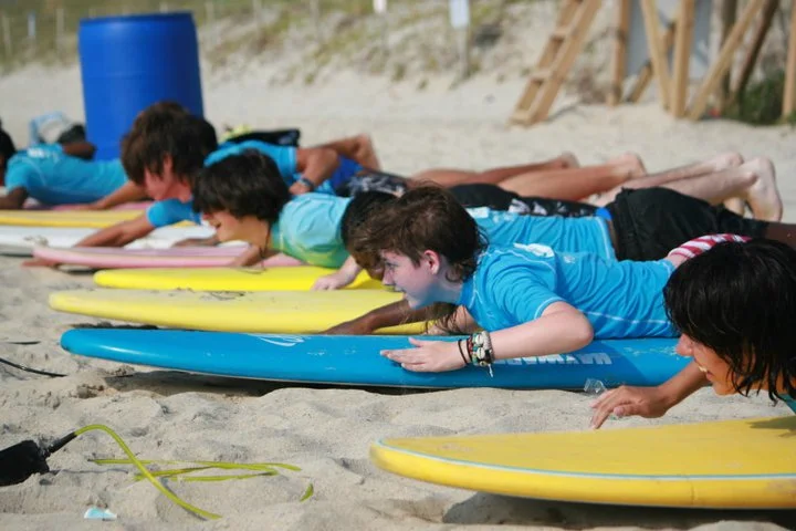 Beach surf lesson